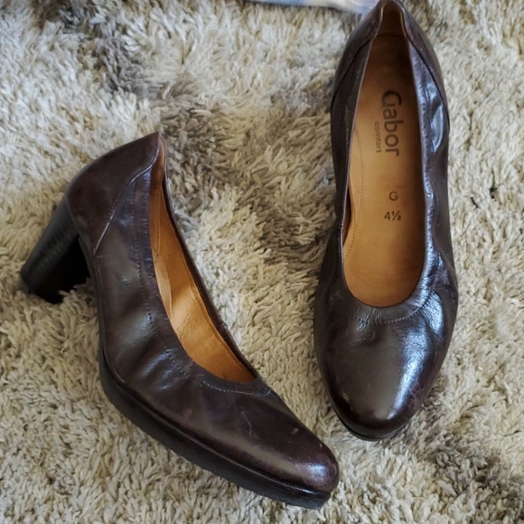 Gabor brown leather heels - Picture 8 of 8
